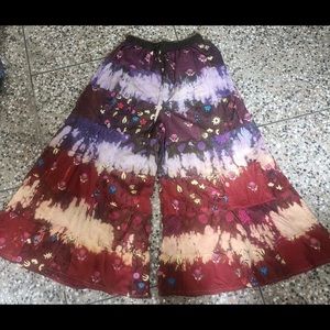 Handmade In India. Tye Dye Flare Leg. Free Size
